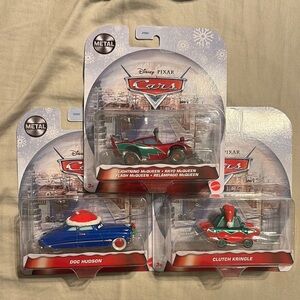 Disney Blue and Red Toy Cars